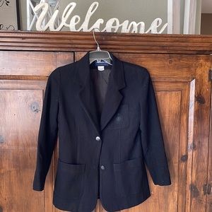 Vintage Liz Claiborne black wool blazer size 4.